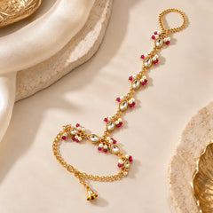 Golden Crystal Blossom Haathphool