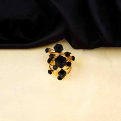 Golden Studded Cocktail Ring