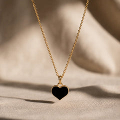 Gold Heart Pendant Necklace