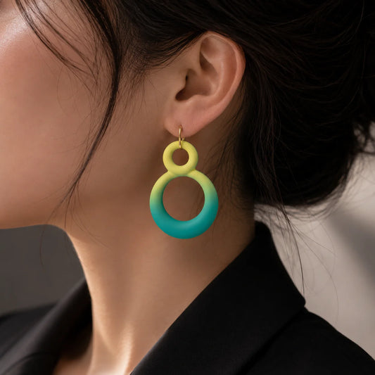 Infinity Ombre Dangle Earrings