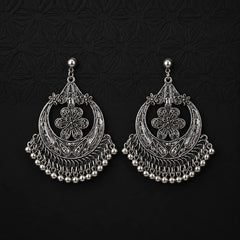 Floral Arch Jhumka Earrings