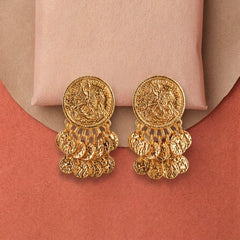 Antique Coin Charm Earrings