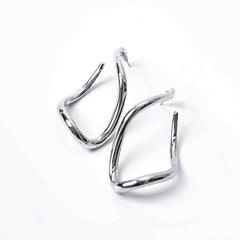 Asymmetrical Hollow Drop Earrings