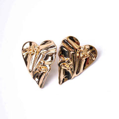 Textured Heart Studs
