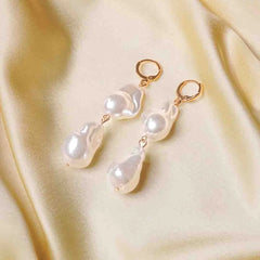 Baroque Pearl Dangle Earrings