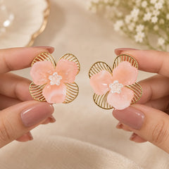 Pastel Bloom Stud Earrings