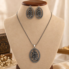 Radha Krishna Divine Necklace Set