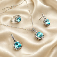 Ocean Glow Blue Stone Jewellery Set