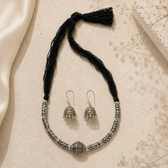 Oxidised Hasli Choker Necklace Set