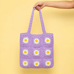 Lilac Bloom Crochet Bag