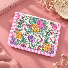 Multicolour Rose Pouch