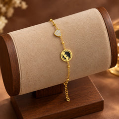 Celestial Orbit Heart Bracelet