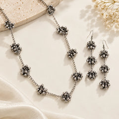 Ghungroo Bloom Oxidised Jewellery Set