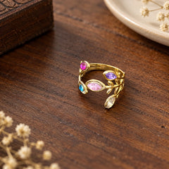 Gemstone Vine Ring
