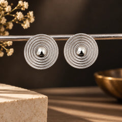 Silver Orbit Earrings