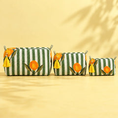Citrus Striped Pouch