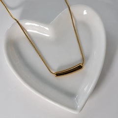 Elegant Golden Bar Necklace