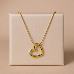 Amour Open Heart Pendant Necklace