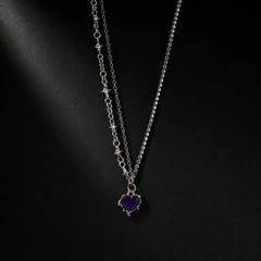 Twilight Crystal Heart Necklace