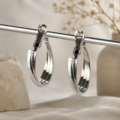 Trinity Layer Hoop Earrings
