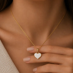 Gold Heart Pendant Necklace