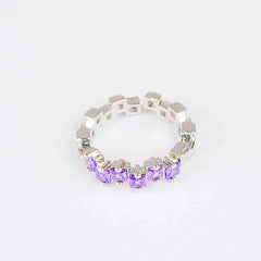 Silver Gemstone Ring