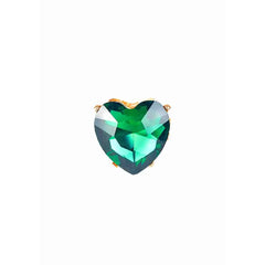 Emerald Heart Cocktail Ring