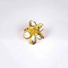 Delicate Pearl Floral Statement Ring