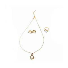 Pearl Halo Jewelry Set