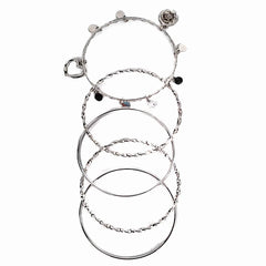 Heart Charm Bangles