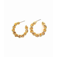 Textured Hoop Earrings