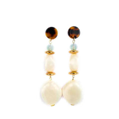 Marble Resin Dangle Earrings