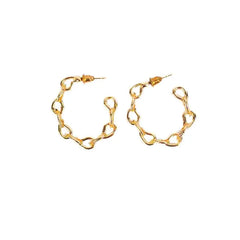 Jazz Chain Hoop Earrings