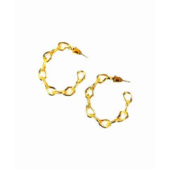 Jazz Chain Hoop Earrings