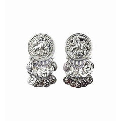 Antique Coin Charm Earrings