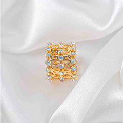 Crystal Lace Statement Ring