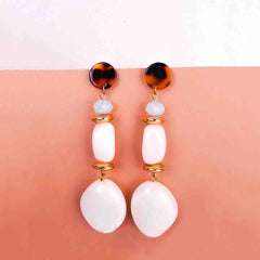 Marble Resin Dangle Earrings