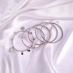 Heart Charm Bangles