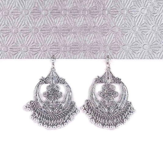 Antique Floral Arch Jhumka Earrings