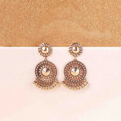 Antique Gold Chakra Dangle Earrings
