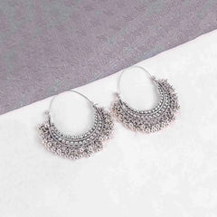 Antique Chandbali Hoop Earrings