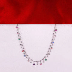 Colorful Butterfly Crystal Charm Necklace