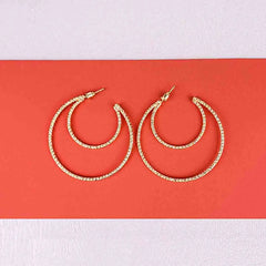 Golden Statement Hoops