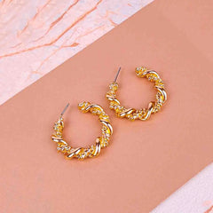 Textured Hoop Earrings