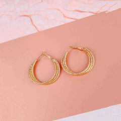 Textured Layered Hoops