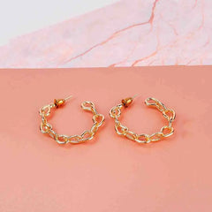 Jazz Chain Hoop Earrings