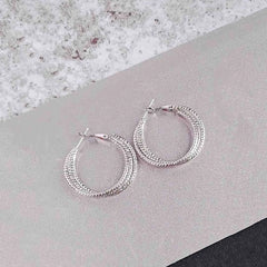 Textured Layered Hoops