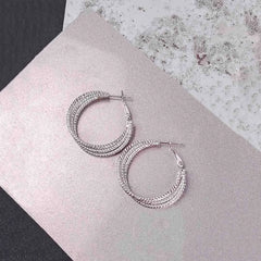 Textured Layered Hoops