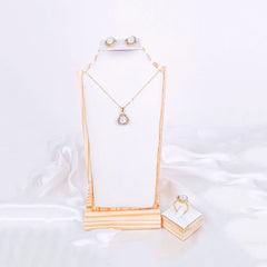 Pearl Halo Jewelry Set