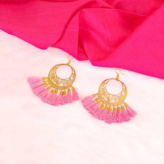 Golden Filigree Tassel Earring
